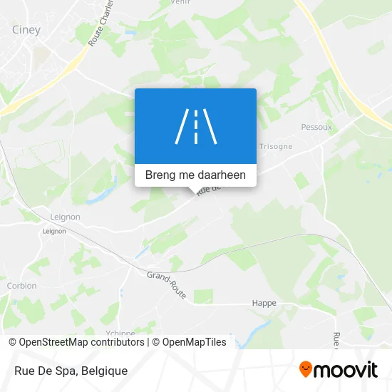 Rue De Spa kaart
