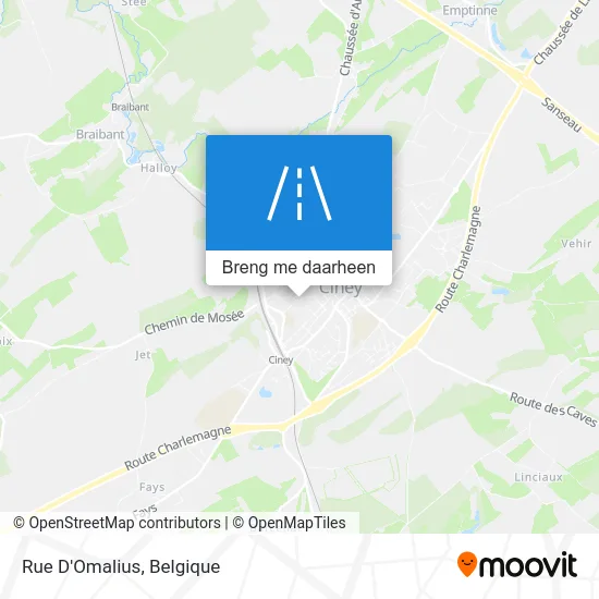 Rue D'Omalius kaart