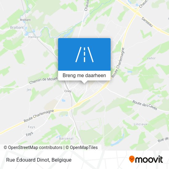 Rue Édouard Dinot kaart