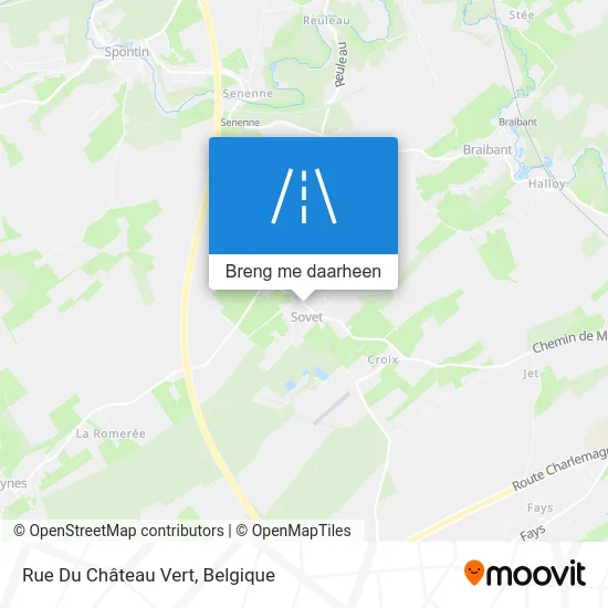 Rue Du Château Vert kaart