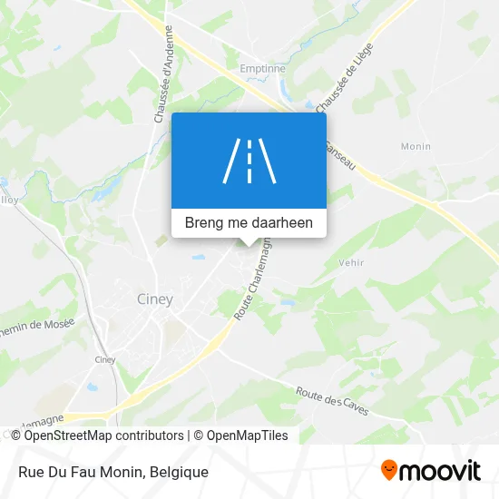 Rue Du Fau Monin kaart