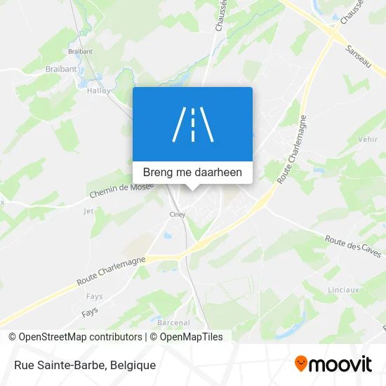 Rue Sainte-Barbe kaart