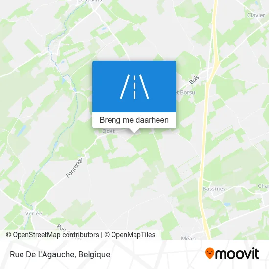 Rue De L'Agauche kaart