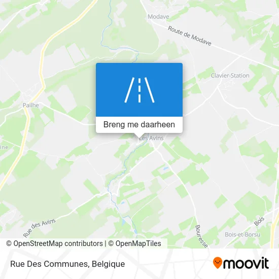 Rue Des Communes kaart