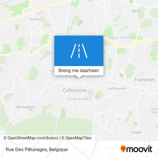 Rue Des Pâturages kaart