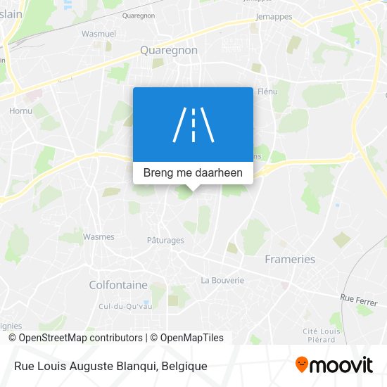 Rue Louis Auguste Blanqui kaart