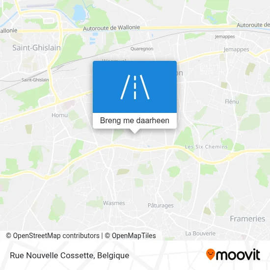 Rue Nouvelle Cossette kaart