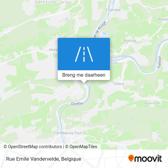 Rue Emile Vandervelde kaart