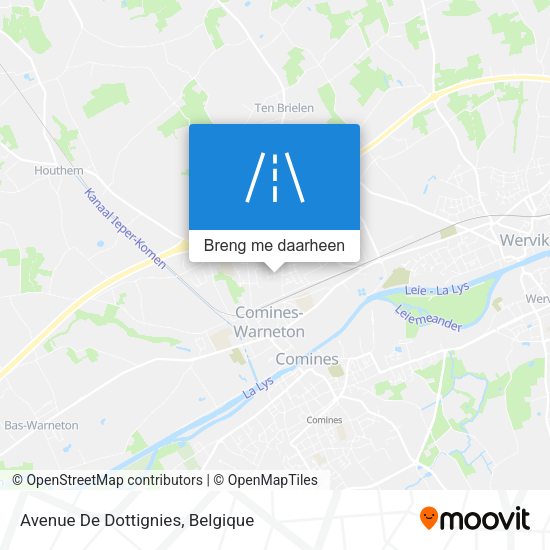 Avenue De Dottignies kaart