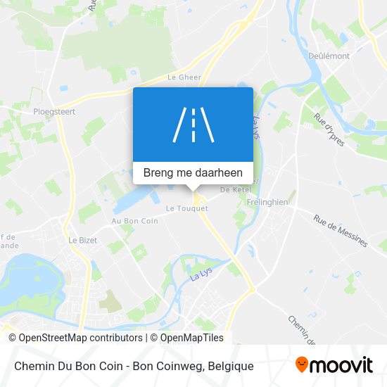 Chemin Du Bon Coin - Bon Coinweg kaart