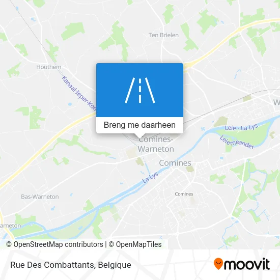 Rue Des Combattants kaart