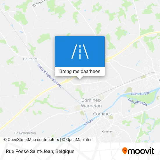 Rue Fosse Saint-Jean kaart