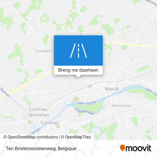 Ten Brielensesteenweg kaart
