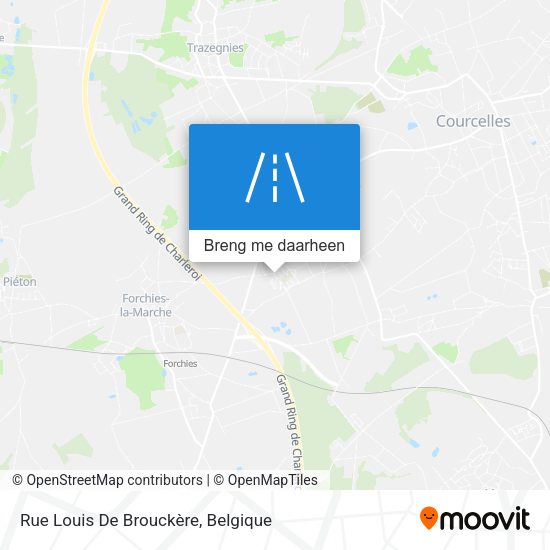 Rue Louis De Brouckère kaart