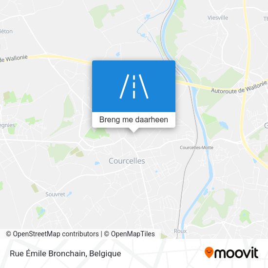 Rue Émile Bronchain kaart