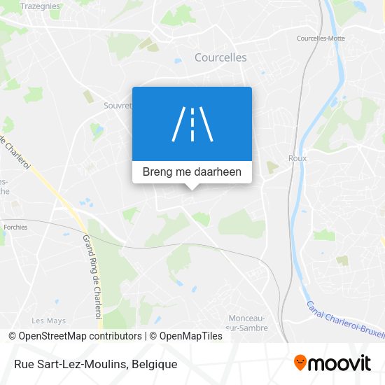 Rue Sart-Lez-Moulins kaart