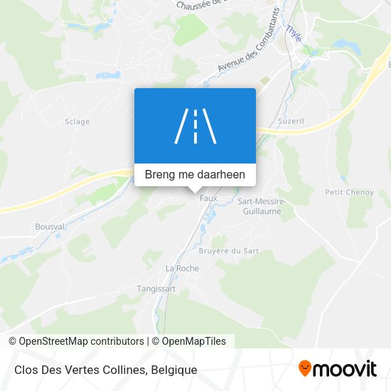 Clos Des Vertes Collines kaart