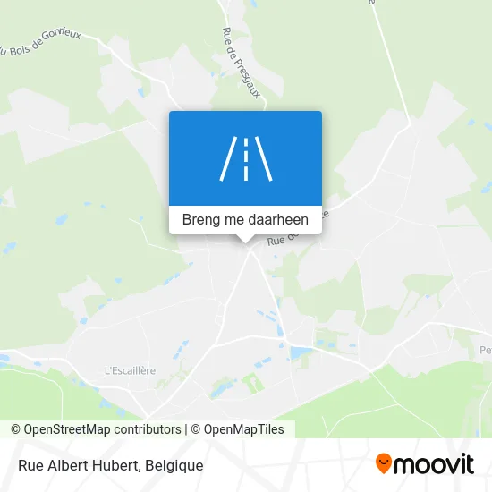 Rue Albert Hubert kaart