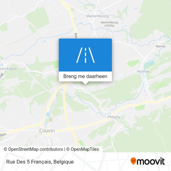 Rue Des 5 Français kaart