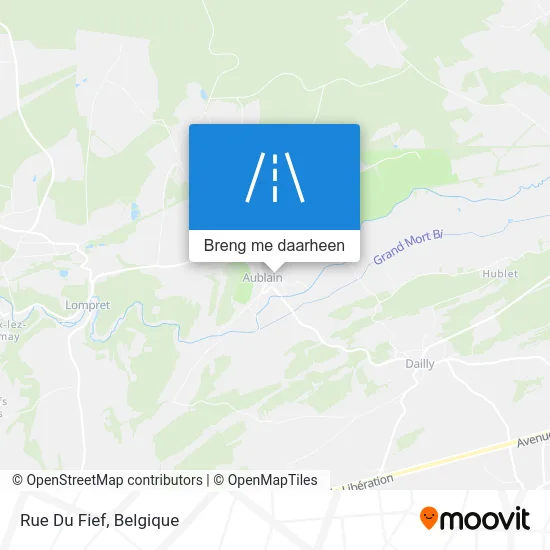 Rue Du Fief kaart
