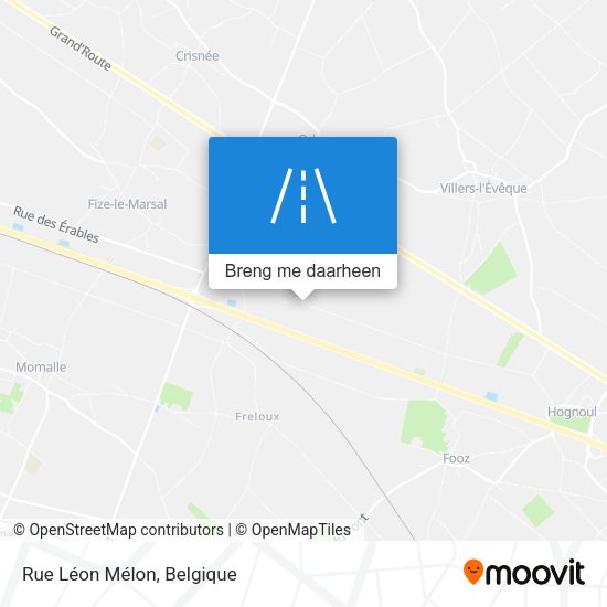 Rue Léon Mélon kaart