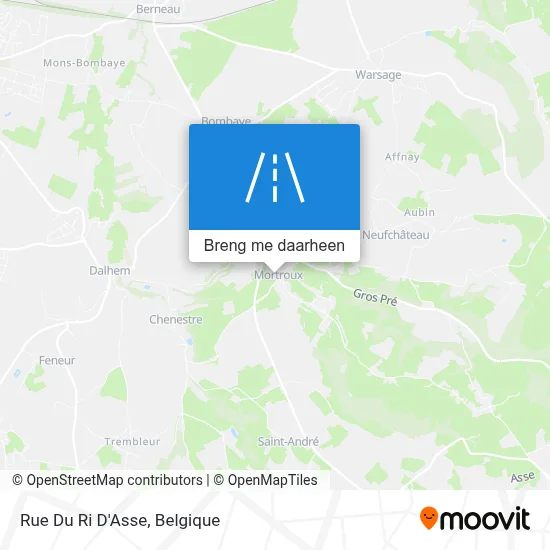 Rue Du Ri D'Asse kaart