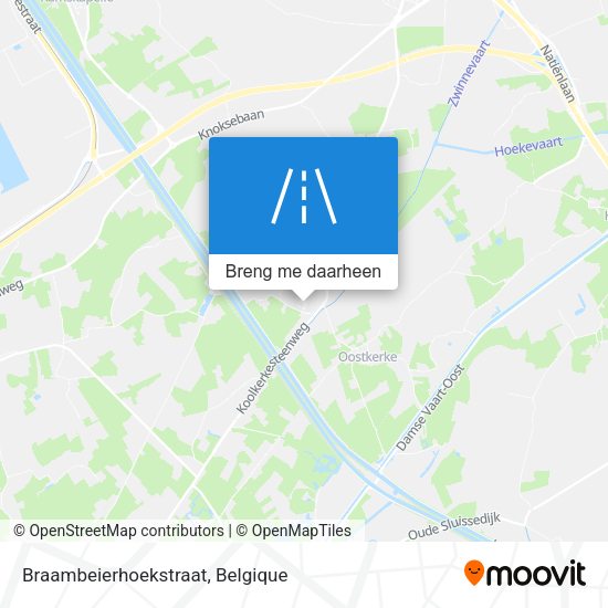 Braambeierhoekstraat kaart
