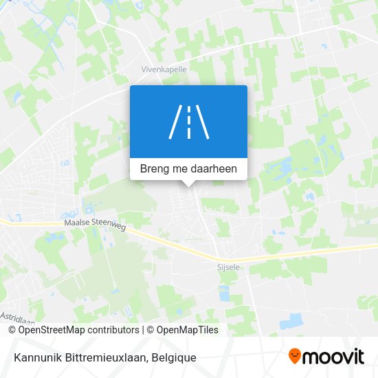 Kannunik Bittremieuxlaan kaart