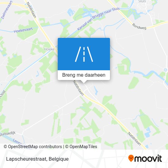 Lapscheurestraat kaart