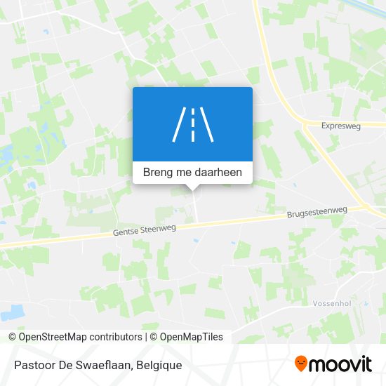 Pastoor De Swaeflaan kaart