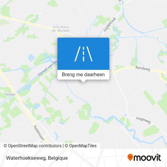 Waterhoekseweg kaart