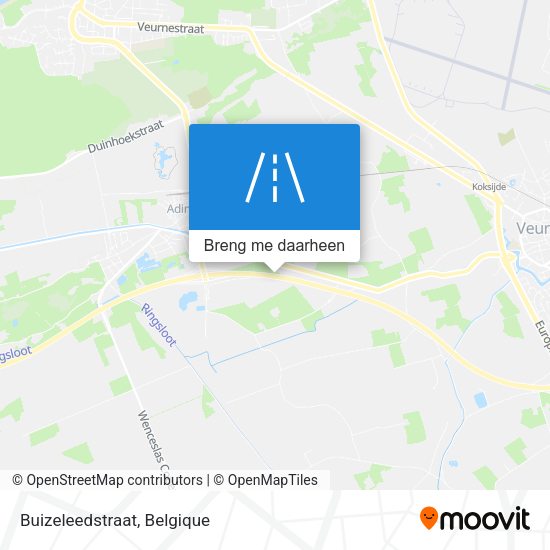 Buizeleedstraat kaart