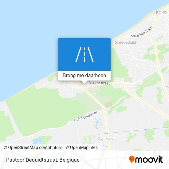 Pastoor Dequidtstraat kaart
