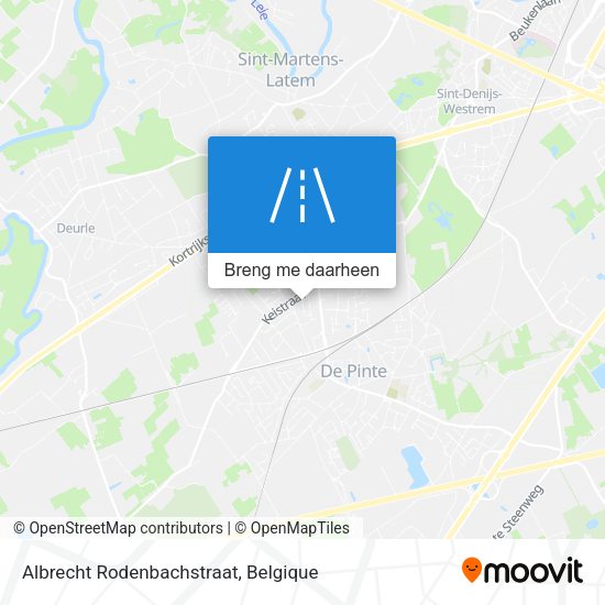 Albrecht Rodenbachstraat kaart