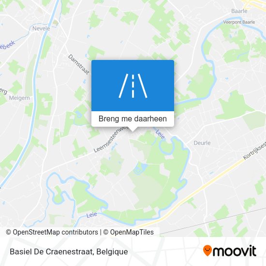 Basiel De Craenestraat kaart