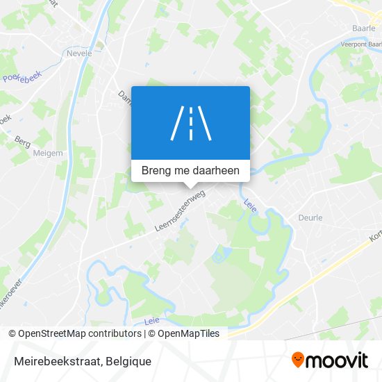 Meirebeekstraat kaart