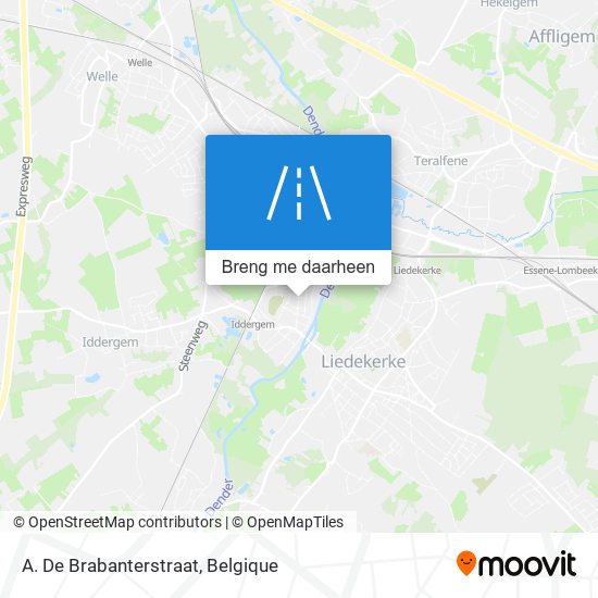 A. De Brabanterstraat kaart