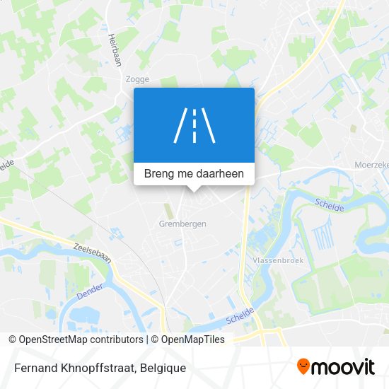 Fernand Khnopffstraat kaart