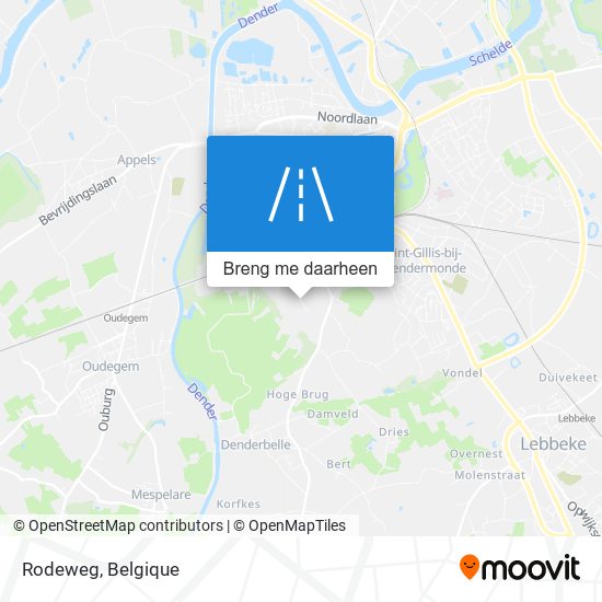 Rodeweg kaart