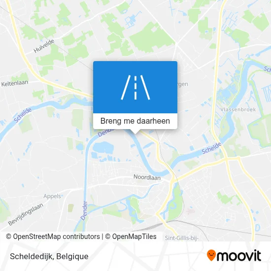 Scheldedijk kaart