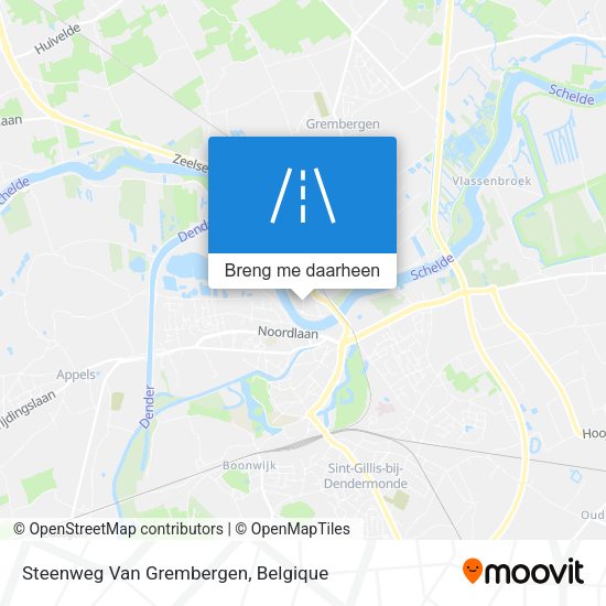 Steenweg Van Grembergen kaart