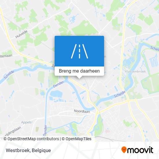 Westbroek kaart