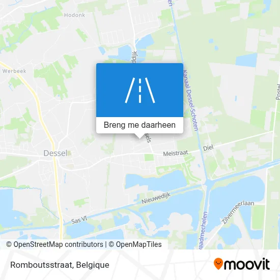 Romboutsstraat kaart