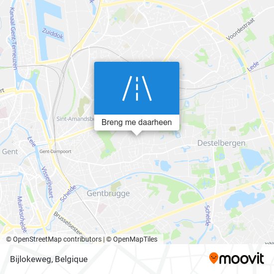 Bijlokeweg kaart