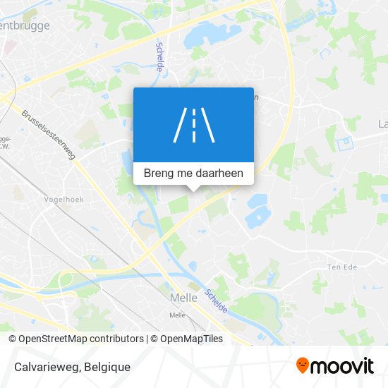 Calvarieweg kaart