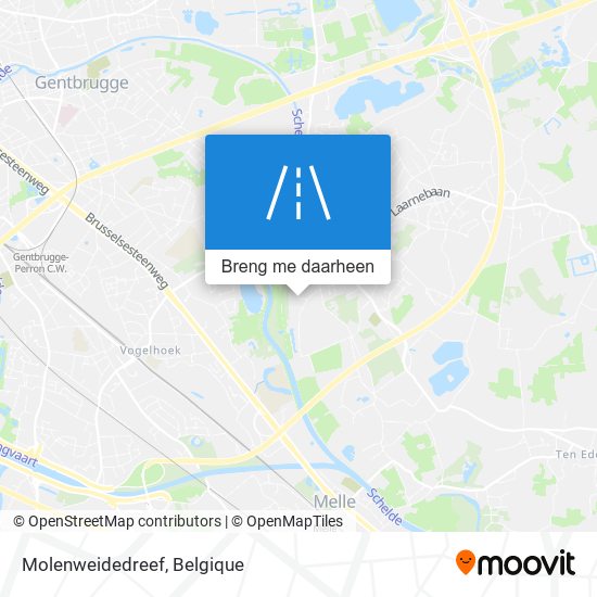 Molenweidedreef kaart