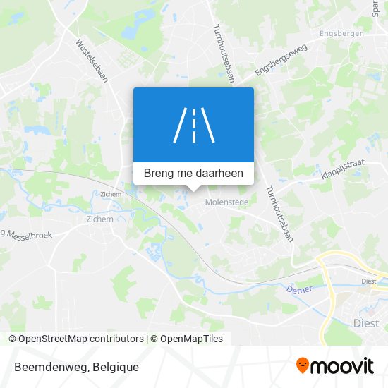 Beemdenweg kaart