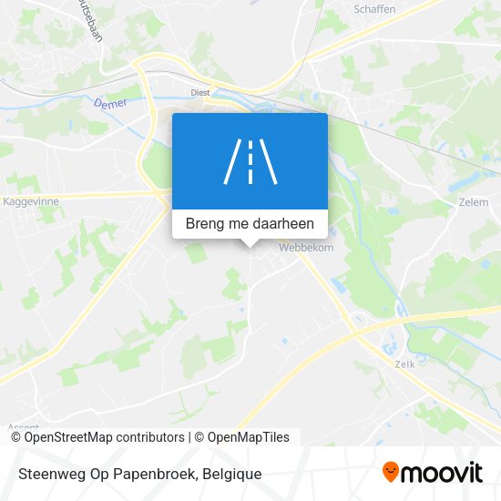 Steenweg Op Papenbroek kaart