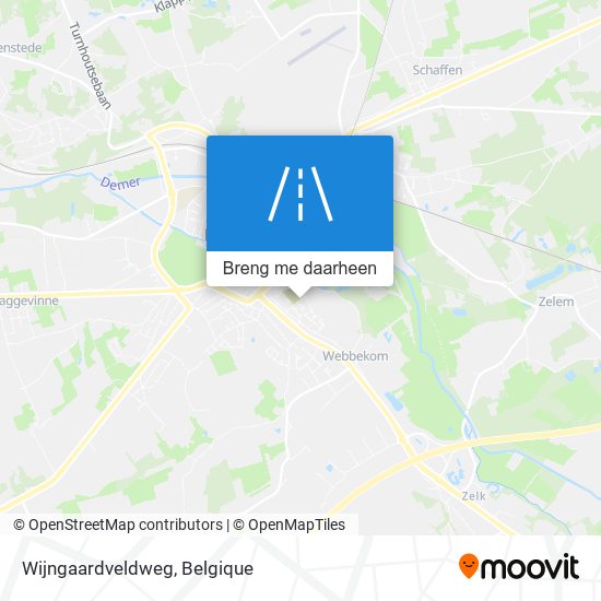 Wijngaardveldweg kaart