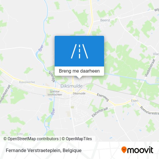 Fernande Verstraeteplein kaart